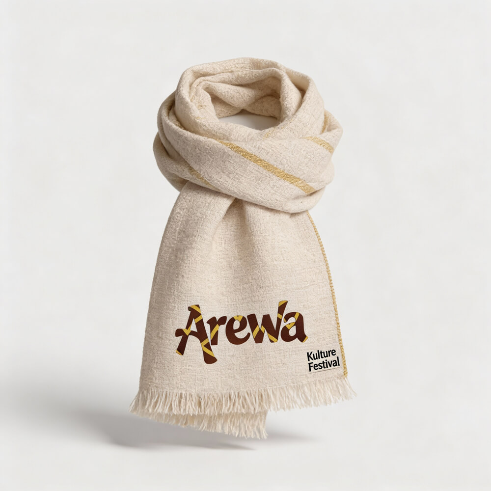 Arewa Soft Hand-Woven Scarf